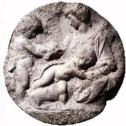 Michelangelo Buonarroti Madonna and Child with the Infant Baptist Germany oil painting artist